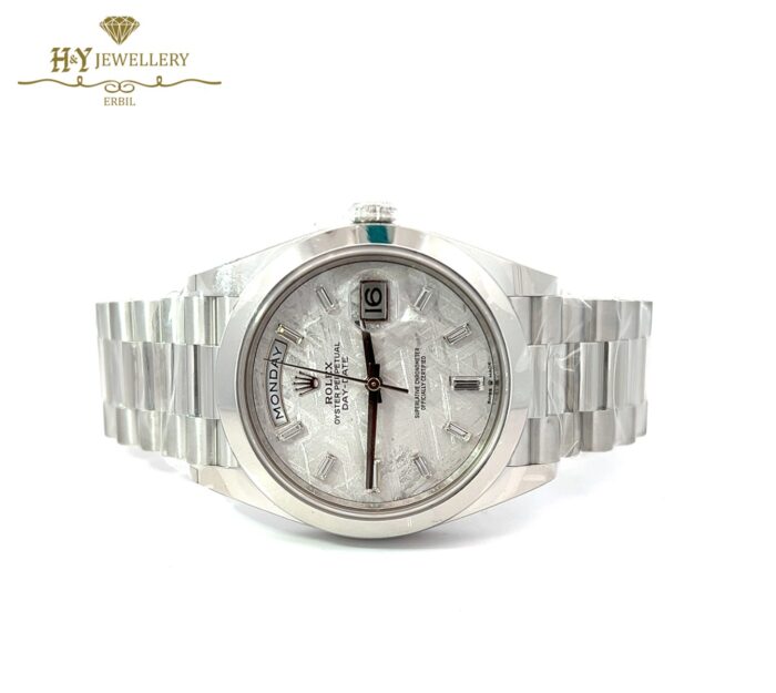 Rolex Day-Date Meteorite Dial Platinum {DISCONTINUED} - ref 228206-12071