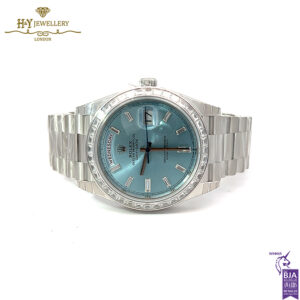Rolex Day-Date Platinum with Factory Diamonds - ref M228396TBR-0002-15684