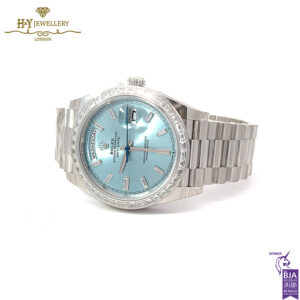 Rolex Day-Date Platinum with Factory Diamonds - ref M228396TBR-0002-15690