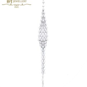 White Gold Pear Cut Diamond Layer Design - 56.65ct-11198