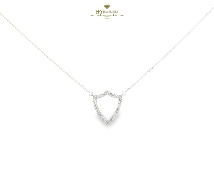 Armour Diamond Necklace White Gold - 0.23ct-11391