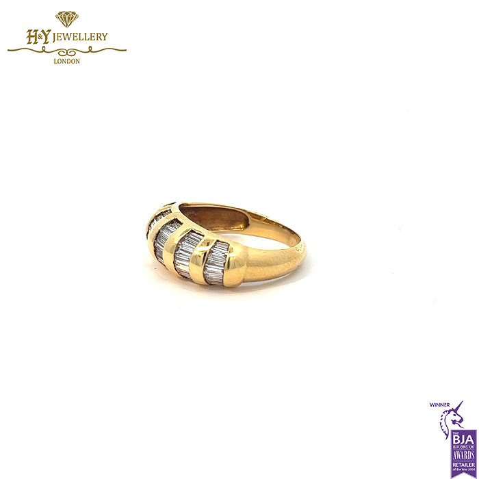 Yellow Gold Baguette Cut Diamond Ring - 1.05ct-14041