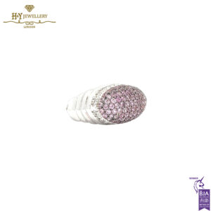 White Gold Brilliant Cut Diamond & Amethyst Ring - 2.69ct-15451