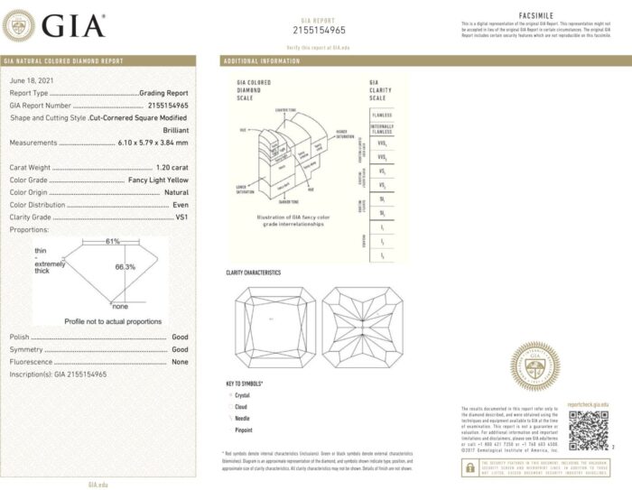 Yellow Gold Radiant & Mix Cut Fancy Yellow Diamond Earrings - 5.83ct-12544