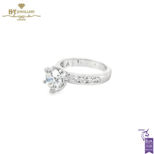 White Gold Brilliant Cut Diamond Ring - 2.75ct-14697