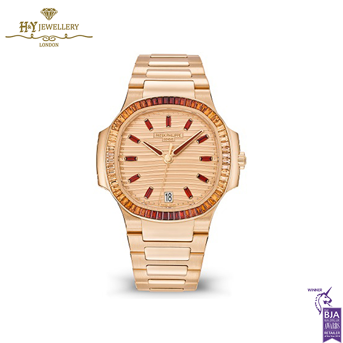 Patek Philippe Ladies Automatic Spessartite Baguettes Rose Gold - ref 7118/1300R-001-0