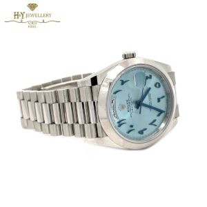 Rolex Day-Date Platinum Arabic Numerals { DISCONTINUED } - ref 228206-12856