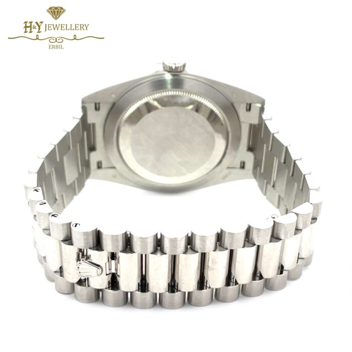 Rolex Day-Date Platinum Arabic Numerals { DISCONTINUED } - ref 228206-12858