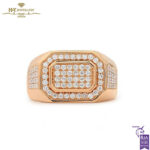 Rose Gold Round Cut Diamond Ring - 0.95ct-0