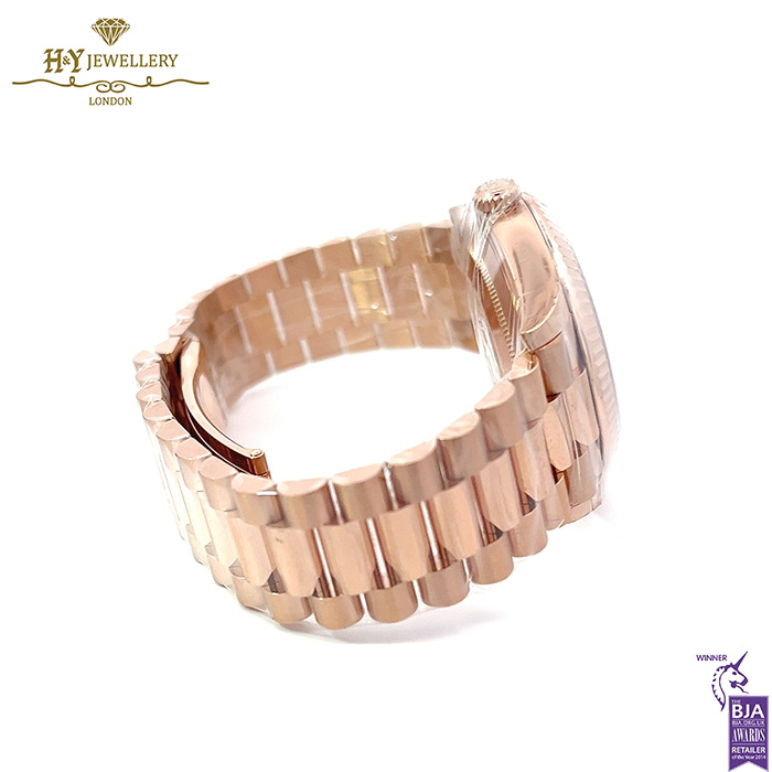 Rolex Day-Date Everose Gold Olive Green Dial - ref 228235-15856