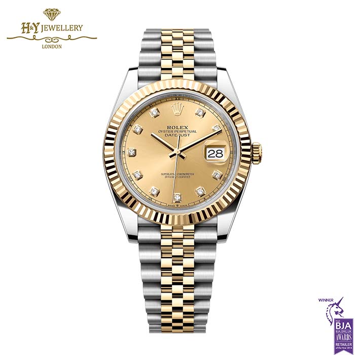 Rolex Datejust Yellow Gold & Steel Diamond Dial - ref 126333-0