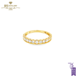 Yellow Gold Round Eternity Ring - 0.50ct-0