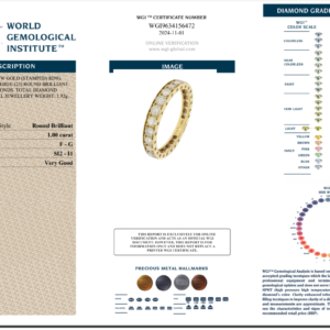 Yellow Gold & Round Brilliant Cut Ring - 1.00ct-14620