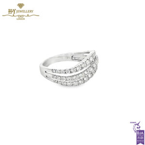 White Gold Round Brilliant Diamond Ring - 0.65ct-16342