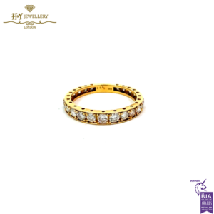 Yellow Gold Round Eternity Ring - 1.00ct-0