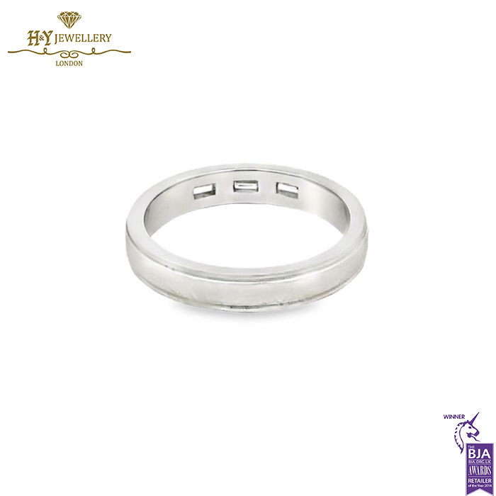 Platinum Baguette Diamond Cut Ring - 0.20ct-14954