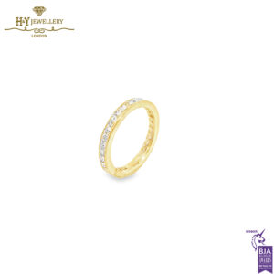 Yellow Gold Princess Cut Eternity Ring - 2.34ct-16397