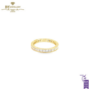 Yellow Gold Princess Cut Eternity Ring - 2.34ct-0