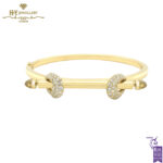 Ananya Chakra Icon Plain Wristwear Yellow Gold, Crystal Quartz & Diamond - 1.15ct-0