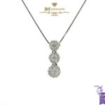 White Gold Brilliant Cut Diamond Pendant - 1.00ct-0