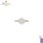 Rose Gold Round Cut Diamond Ring - 2.02ct-0