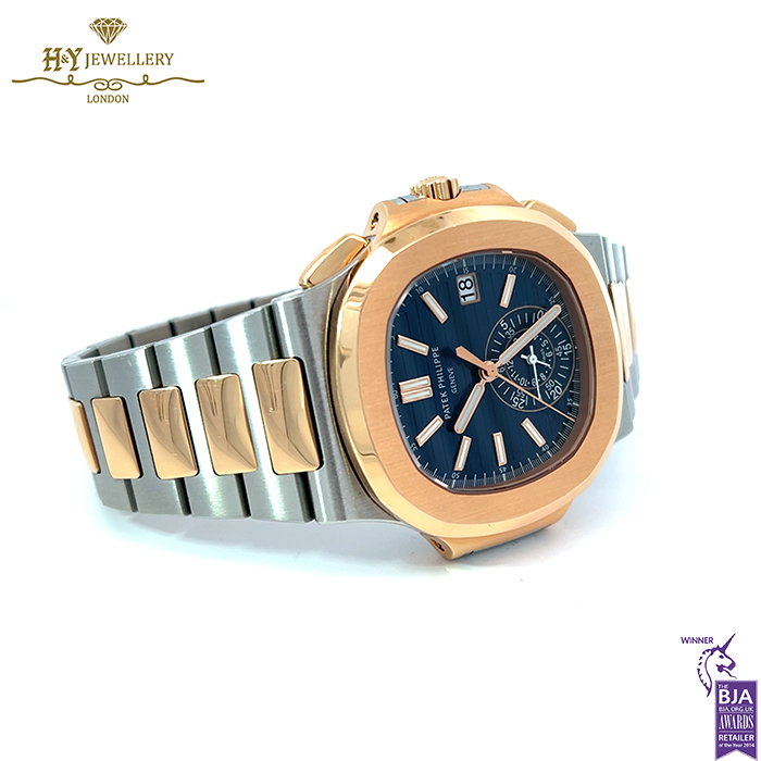 Patek Philippe Nautilus Chronograph Rose Gold And Steel {DISCONTINUED} - ref 5980/1AR-001-17110