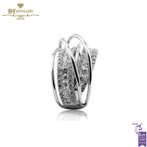 White Gold Brilliant Cut Pave Diamond Ring - 2.53ct-17142