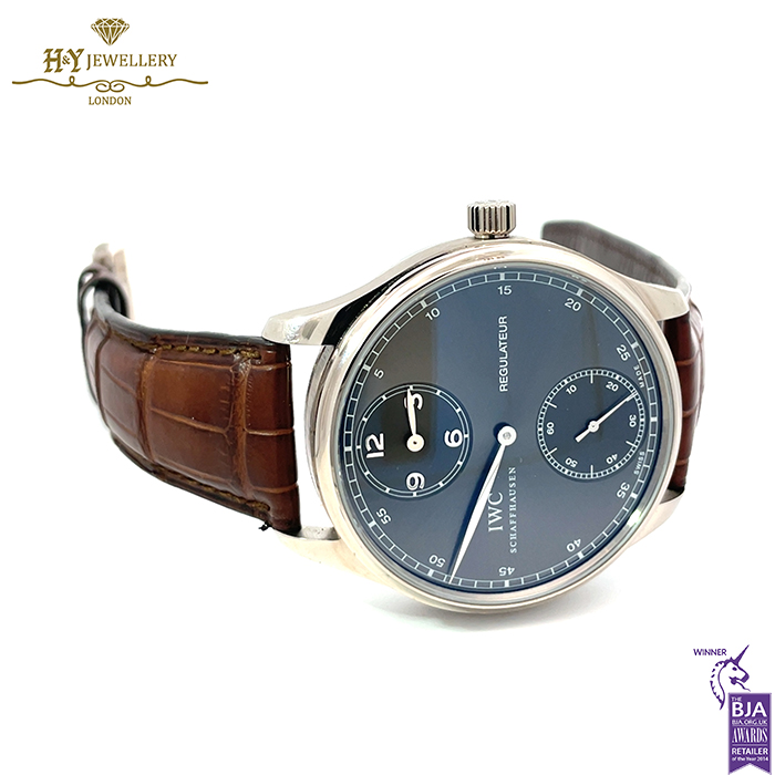 IWC Portuguese Regulator White Gold {DISCONTINUED} - ref IW544404-17447