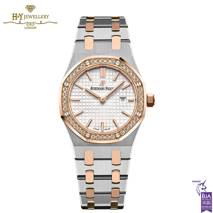 Audemars Piguet Royal Oak Lady Silver Dial Stainless Steel & Rose Gold - ref 67651SR.ZZ.1261SR.01-0