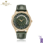 Patek Philippe World Time Rose Gold Diamond Bezel {DISCONTINUED} - ref 7130R-014-0