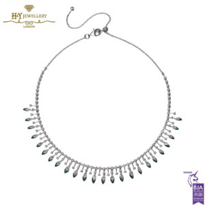 Classic Kamyen Enamel Marquise Diamond White Gold - 6.04ct -17496