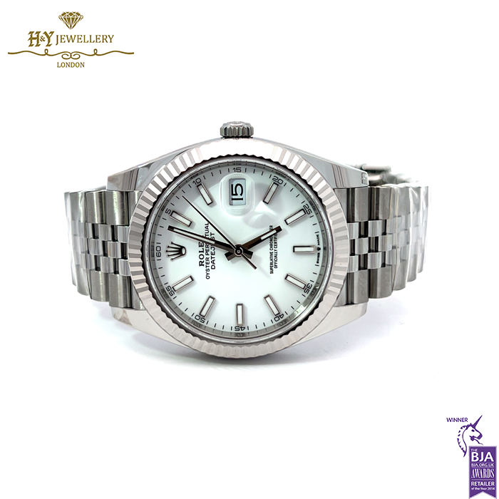 Rolex Datejust Silver Dial Stainless Steel & White Gold - ref M126334-0004-17796