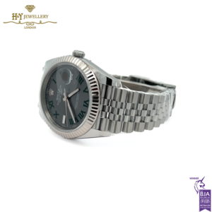 Rolex Datejust Slate Roman Gray Dial Stainless Steel & White Gold - ref M126334-0022-17801