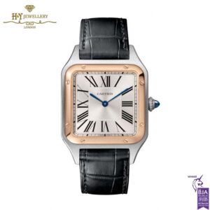 Cartier Santos-Dumont Watch Steel & Rose Gold - ref W2SA0037-0