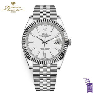 Rolex Datejust Silver Dial Stainless Steel & White Gold - ref M126334-0004-0