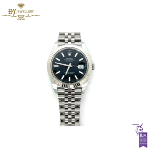 Rolex Datejust Black Dial Stainless Steel & White Gold - ref M126334-0018-17695