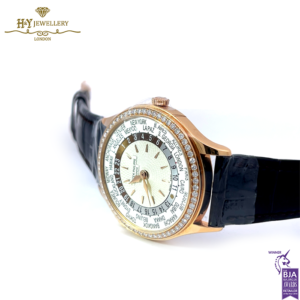 Patek Philippe World Time Rose Gold Diamond Bezel {DISCONTINUED} - ref 7130R-013-17702