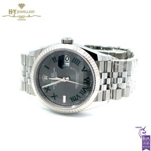 Rolex Date Just Slate Grey Dial Stainless Steel & White Gold - Ref M126234-0045-17932