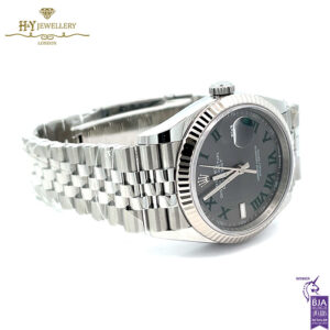 Rolex Date Just Slate Grey Dial Stainless Steel & White Gold - Ref M126234-0045-17933