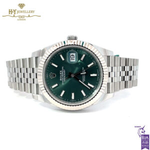 Rolex Date Just Mint Green Dial Stainless Steel & White Gold - ref M126334-0028-18072