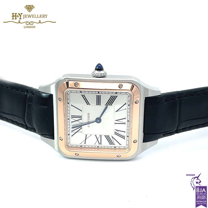 Cartier Santos-Dumont Watch Steel & Rose Gold - ref W2SA0037-18243