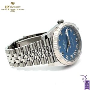 Rolex Datejust Azzurro blue Roman Dial Stainless Steel & White Gold - ref M126334-0026-18228