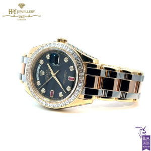Rolex Day-Date Yellow White & Rose Gold with Diamond & Ruby {DISCONTINUED} - ref 18959BR-18255